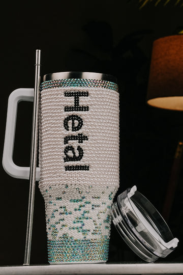 Elite Customized Crystal Tumbler – Rhinestone